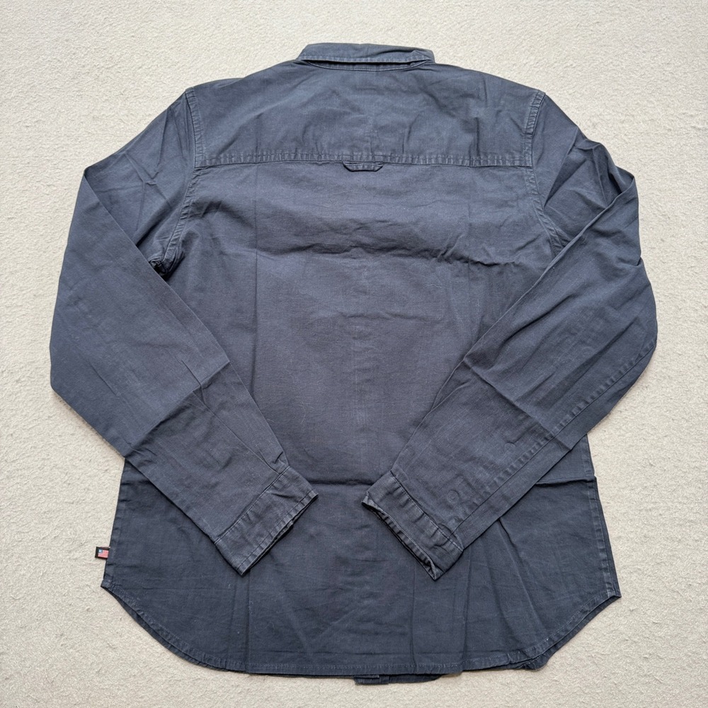Ralph Lauren Shirt Women's M Navy Blue Long Sleeve Button Down Western Classic - Picture 2 of 6